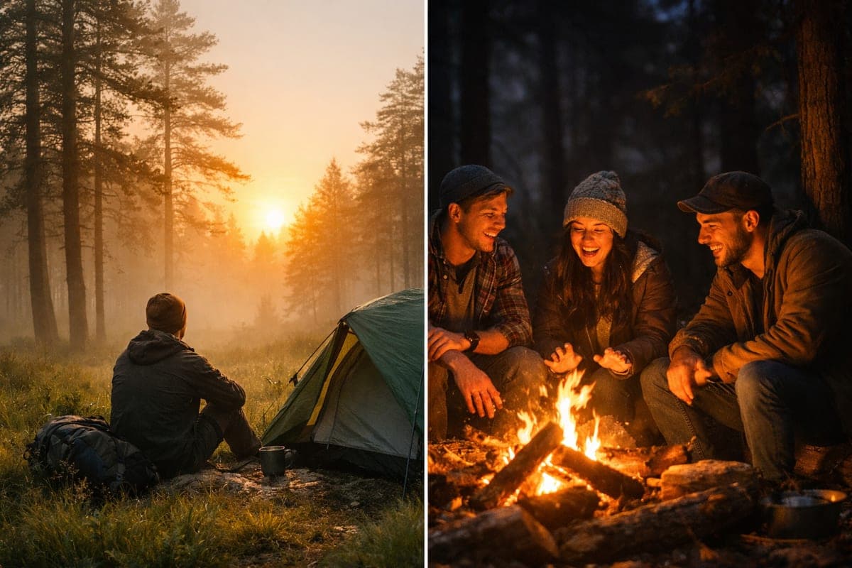 Bivouac solo vs en groupe : avantages, risques et conseils